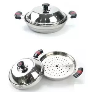 전골팬 스텐 27종 보쌈 만두 찜기 겸용 전골냄비 26cm 7호