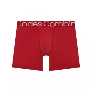 CODES COMBINE INNERWEAR 미드라이즈 롱 드로즈_레드