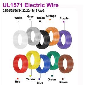 UL1571 전자 와이어  PVC 절연 주석 도금 구리  환경 DIY 코드  LED 라인  32 30 28 26 24 22 20 18 16 AWG