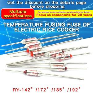 10PCS 온도 제어 조절기 스위치 RY 10A 250V TF 열 퓨즈 72C 85C 110C