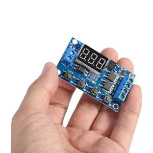 DC 5V-36V 트리거 사이클 지연 타이머 스위치 LED 디스플레이가 릴레이 모듈 켜기 끄기 조정 가능