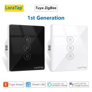 LoraTap ZigBee 커튼 커튼 롤러 셔터 블라인드 스위치 제어 연결 전동 Google 홈 Alexa 전기 창 Tuya Smart