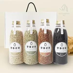 웰굿국산 맛쌀 4종 선물세트 1호 녹미,홍미,찰현미,찰진주,각400g
