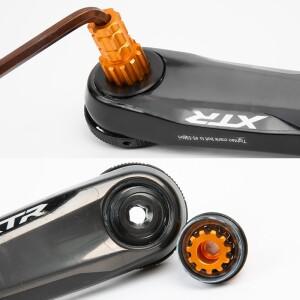 자전거 크랭크 제거 shimano 호환 XTR M9100 용 설치 도구 암 커버 나사 렌치 사이클링 셋