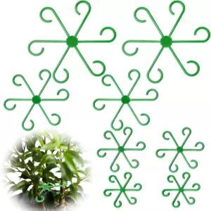 Virmoek 8pcs 식물 줄기 지지대 실내 위한 4가지 크기의 클라이밍 하우스 홀더 재사용 가능한 안정제