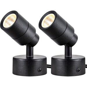 선비 2팩 LED 120V 실내 스포트라이트, 3W 업라이트 바닥 식물 사진 아트워크용 악센트 조명 3000K 업라이트, 풋 스위치가 있는 5.9피트 코드