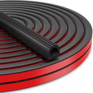 강력한 자체 가 포함된 UIOCSC EPDM 고무 D자형 웨더 스트리핑 26피트 RV 도어 씰 트레일러 및 트럭 침대 토노 커버 마린 보트 해치 개스킷 W059 H06
