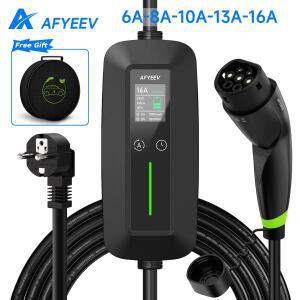 호환AFYEEV 16A 휴대용 Type2 IEC62196-2 EV 충전기 3600W SAE J1772 자동차 GB/T EVSE 케이블 Wallbox