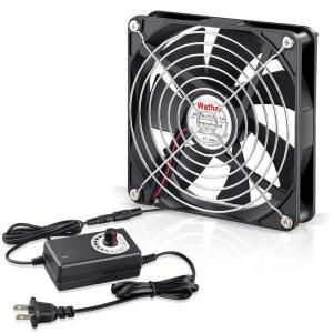 WATHAI 140MM X 25MM 컴퓨터 팬 수신기 컨트롤러 DIY 수족관 240V 플레이스테이션 220V 포함 빌통 냉각용 속도 환기 DVR 110V AC 박스 XBOX 가변 플러그 캐비닛 120V 파충류