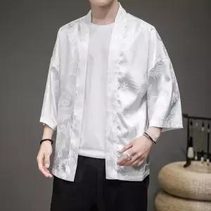여름 남성 빅사이즈 용무늬 외투 자외선차단 데이트룩 가디건 아이스 브이넥 망토 인기2