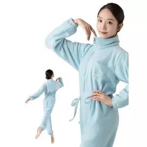 프리미엄 댄스 트레이닝 하늘 겨울 우주복 발레 라인댄스 써니블루 XXS