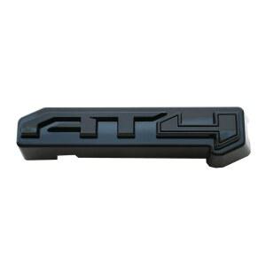 2024-2025 GMC 시에라 2500HD 3500HD AT4(글로스 블랙)와 호환되는 AT4 그릴 엠블럼 3D 배지 1개