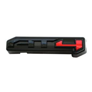 2024-2025 GMC 시에라 2500HD 3500HD AT4와 호환되는 AT4 그릴 엠블럼 3D 배지 1개(글로스 레드)