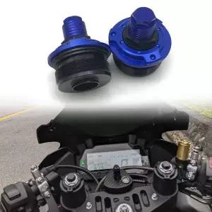 Superior-For YZF R15 V3 프론트 쇼크 업소버 스크류 커버 캡 프리로드 조절기 볼트 CNC 오토바이 액세서리