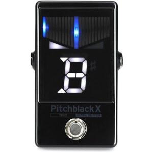 KORG PITCHBLACK 크로매틱 기타 페달 튜너 포함 디스플레이 디스플레이 PBX 높은 가시성 모드 4가지