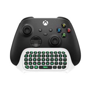 TIMOVO XBOX ONE, 시리즈 X /S용 ONE 있는 포함, 무선 키보드, 및 미니 헤드셋 백라이트 잭이 키패드, 맞는 화이트 /ONE 오디오 2.4G 게임 그린 메시지 수신기 채팅패드 S ELITE /2에