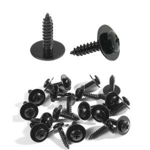 UBOG 20PCS 자동차용 나사, 펜더 라이너 나사, 자동차 액세서리 범퍼 나사, 스플래시 실드 나사, 범퍼 커버 펜더 라이너 나사, 자동차 차체 펜더 나사 볼트 패스너, 교체 #990114SE0000