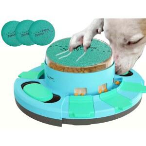 Zenly Paws 네일 파일 장난감, 네일용 강아지 스크래치 패드, 강아지 네일 스크래치 보드, 강아지 스크래치 보드, 스크래치 패드 파일 스크래치 슬로우 / 퍼즐 피더 W / 간식 상자 디스펜서 트리머 그라인더 파일러