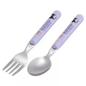 [알티피아]쿠로미 스푼포크세트 2P 14cm 스텐 캐릭터 식기