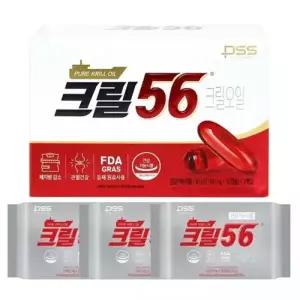 펄세스 크릴오일 크릴56 1000mgX30캡슐X3팩