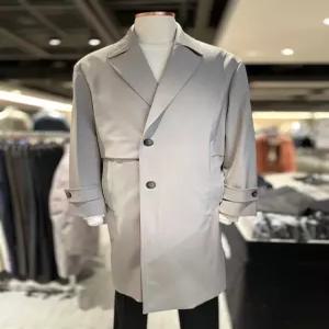 레노마 RPIMBH03A S/S 베이지 오버핏 롱 로브스판 트렌치코트1297723