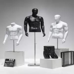 남자 상체 마네킹 관절 속옷 가봉 상반신 슈트 옷가게 근육 정장 반신 남성 고급