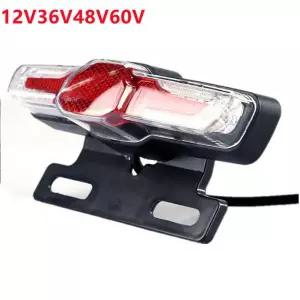 12V/36V-60V Ebike 브레이크 후면 조명 미등 방향 지시등 랙 램프 LED 전기 자전거 라이트 부품