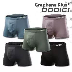 도디치 SPR Siver Plus M-B 언더웨어 SET 그래핀 기능성 드로즈팬티 남성팬티 사각팬티 무봉제 4+1행사1294