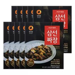 청정원 삼선짜장 180gX10개