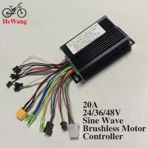 전자 자전거 24V 36V 20A 350W 브러시리스 모터 사인파 컨트롤러 No 스쿠터용 프로토콜 LCD 디스플레이