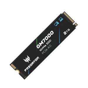프레데터 M.2 SSD 2TB GM7000, DRAM 캐시 NVMe 1.4 2280 PCIe Gen4 4 초고속(최대 읽기: 7400MB /s, 최대 쓰기: 6700MB /s) PS5 Pro와 호환되는 3D NAND TLC 내부 SSD - BL.9BWWR.106