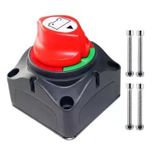 배터리 분리 스위치 마스터 12V-48V 방수 파워 아이솔레이터 온오프 킬 275Amps 고전류 차량용 RV 해상