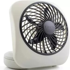 O2COOL 트레바 5인치 배터리 구동 팬 휴대용 책상 2 냉각 속도 컴팩트 접이식 및 틸트 디자인 큐비클