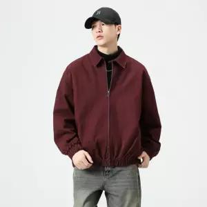 EAMT 남자 청자켓 헤비 빈티지 와인 재킷 가을 루즈핏 데님 코트 YJ3
