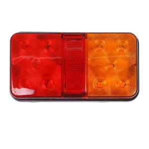 2개 10LED 후미등 램프 트럭 트레일러 카라반 버스 모터홈 12V 방수 경고 부품