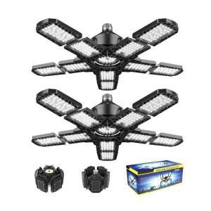 15000LM 150W 접이식 LED 전구 E27 차고 조명 조정 가능한 멀티 패널 시장 상점 천장 워크샵 창고