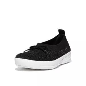 [FITFLOP] 여성 리본 니트 슬립온 블랙/로즈 골드 (FT59K2M155)