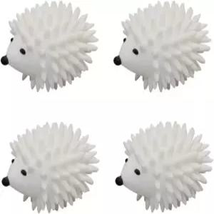 세탁 건조기 볼 - 4팩 프리미엄 재사용 가능한 건조 천연 섬유 유연제 대체 흰색