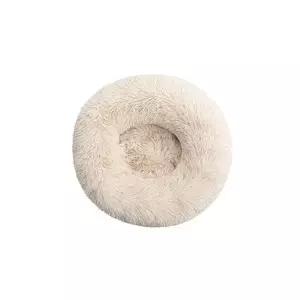 반려동물 도넛 쿠션 방석 60cm 베이지
