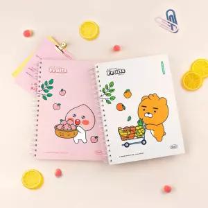 카카오프렌즈 LF 프루티 인덱스 스프링 노트L/노트/캐릭터/수업/필사/단체/선물/학교/줄노트/줄공책/학생