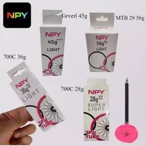 NPY TPU 자전거 내부 튜브 700C X18 23 40 초경량 도로 자갈 BikeTire 45/65/85mm MTB 인치