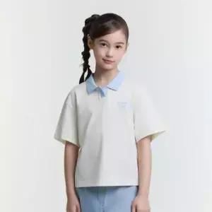 내셔널지오그래픽 키즈 K252GPL910 여아 카라 반팔 CREAM 509998