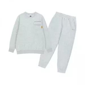 내셔널지오그래픽 키즈 K254UPB910 맨투맨 상하 SET 기모 WHITE MELANGE 510153