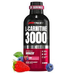프로서퍼스 L-카르니틴 리퀴드 3000, 남녀용 각성제 프리 샷 - 에너지, 성능 및 근육 회복을 위한 깨끗한 운동 설탕, 탄수화물 금지 31인분, 베리