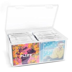 CollectHall 플라스틱 CD 보관함 40개 보관 DVD 케이스 지우기