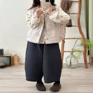 EAMT 여자 캐주얼 빈티지 양면 터틀넥 다운 나시 싱글 조끼 EUNG1