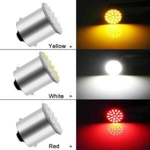 방향지시등 LED 전구 1156 BA15S R5W R10W 3014 22 SMD 주간 주행 램프 6000K 화이트