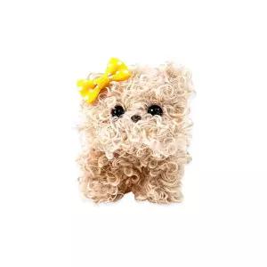 아기강아지 토이푸들 뽀글이 모루인형키트 문화센터 선물용 방학만들기 유치원
