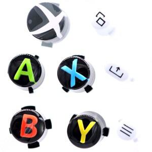 DEAL4GO 8팩 ABXY 버튼 메뉴 뷰 S (XSSX-8PB) 교체품 X 시리즈 (화이트) XBOX 컨트롤러 공유 키 세트