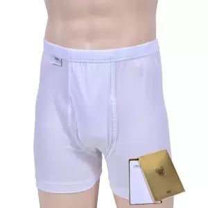 할아버지 조임없는 백색 순면 사각팬티1P 남성브리프 정장바지